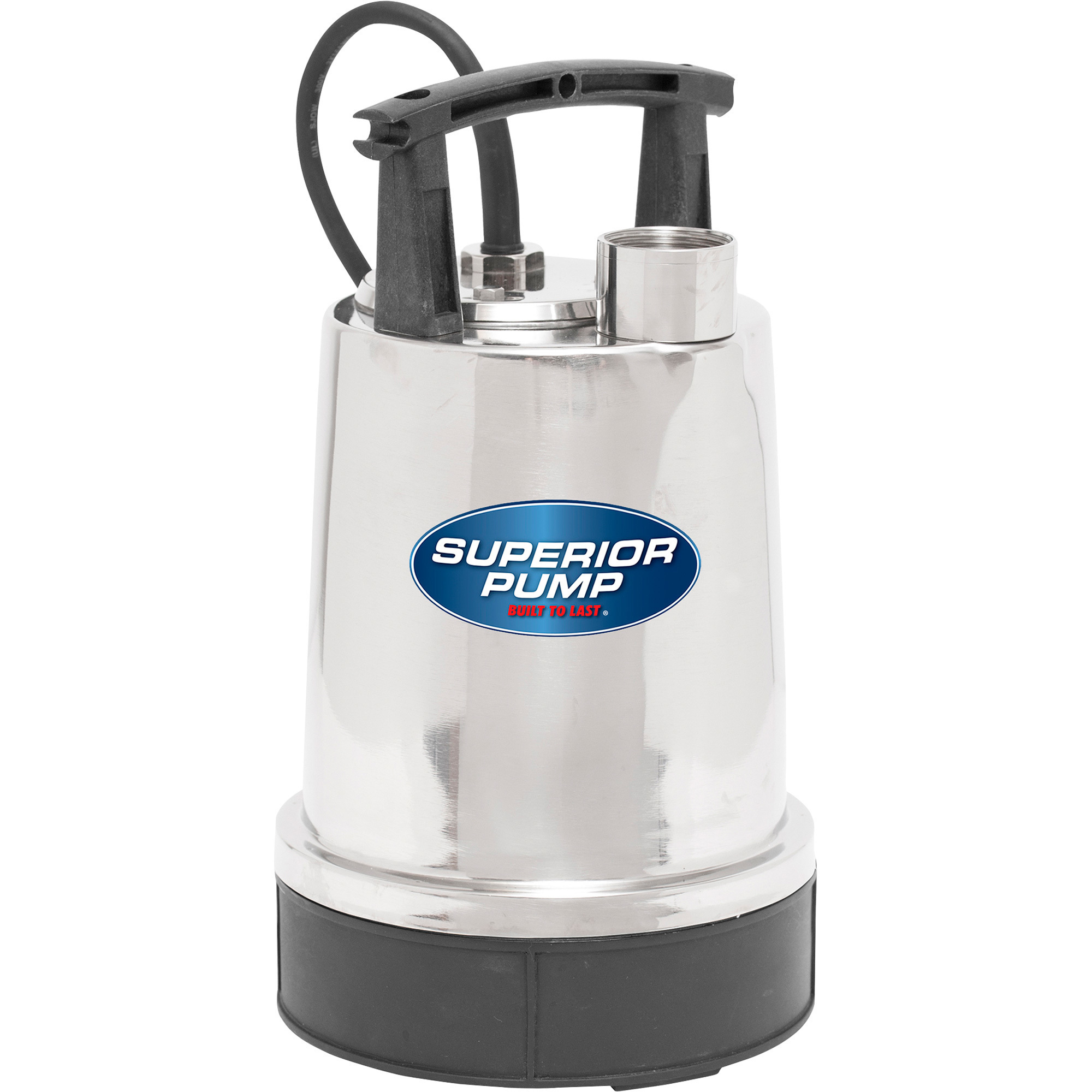 Superior Pump Stainless Steel Submersible Utility Pump, 3300 GPH, 1/3 HP, Model# 91392